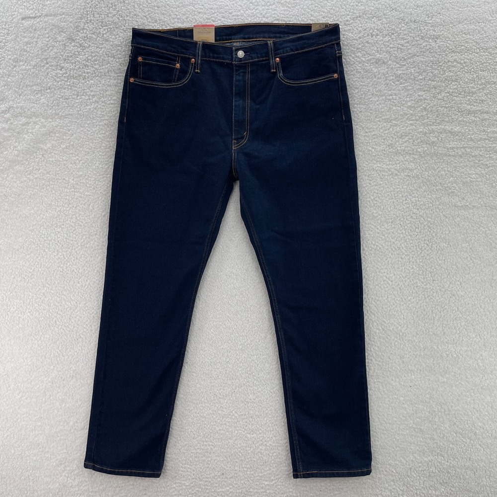 Levis Jeans Mens 38x32 Blue 512 Slim Taper Dark Wash Stretch Denim Preppy Grunge